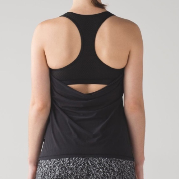 Lululemon Fit Physique Tank Black / Suited Print White Black Size 4 - Picture 14 of 15